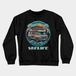 Waterfront Vanlife camper conversion Crewneck Sweatshirt